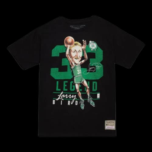Mitchell & Ness x NBA Boston Celtics HWC Caricatures T-shirt 'Larry Bird 33'