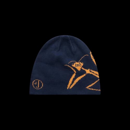 Jungles Praying Mantis Beanie 'Navy Blue'