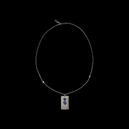 Givenchy CVD Double Tag Necklace 'Silver'