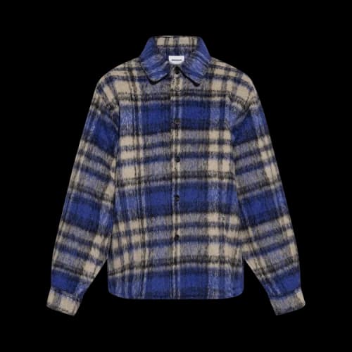 Ader Error Plaid Long-Sleeve Shirt 'Blue'