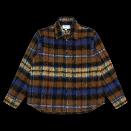 Ader Error Plaid Long-Sleeve Shirt 'Brown'