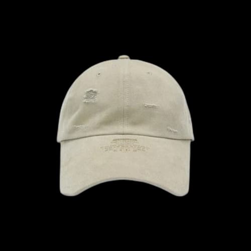 Ader Error Distressed Baseball Cap 'Beige'