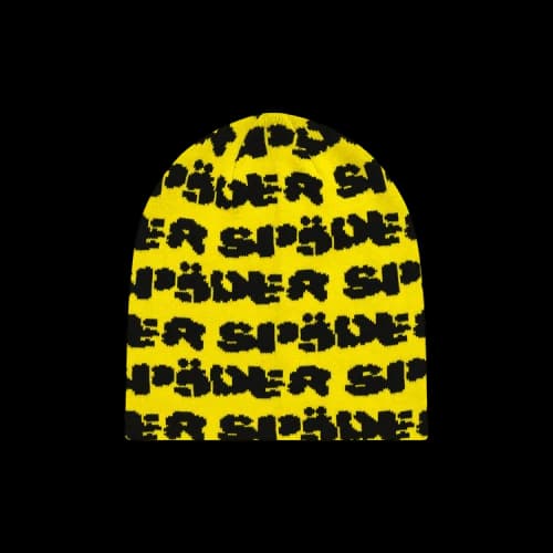 Sp5der Fuzzy Logo Skully 'Yellow'