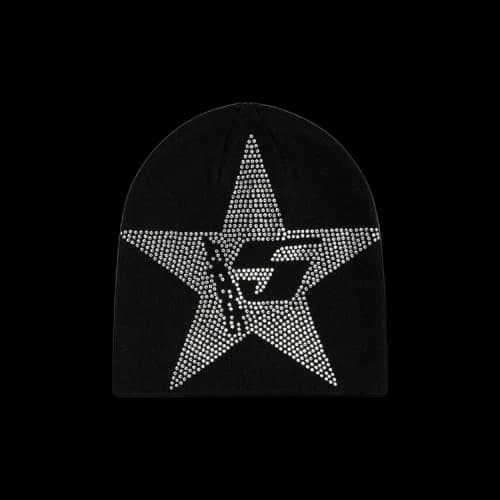 Sp5der Star Rhinestone Skully 'Black'