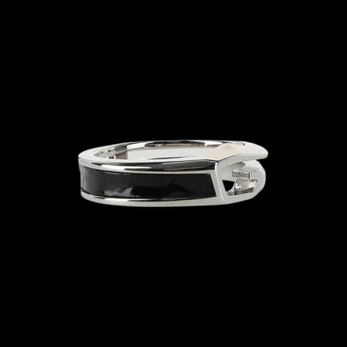 Givenchy Cut Ring 'Black/Silver'