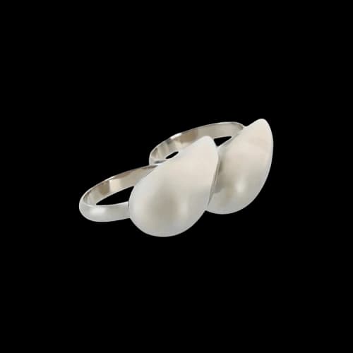 Givenchy G Tears Double Finger Ring 'Silver'