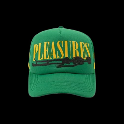 Pleasures Bones Trucker Hat 'Green'