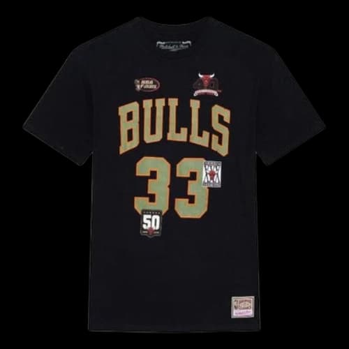 Mitchell & Ness x NBA Chicago Bulls Script T-shirt 'Scottie Pippen 33'