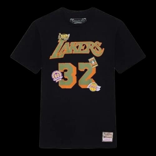 Mitchell & Ness x NBA Los Angeles Lakers Script T-shirt 'Magic Johnson 32'