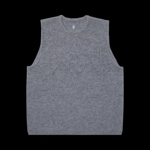 Ader Error Cable Knit Sleeveless Sweater 'Grey'