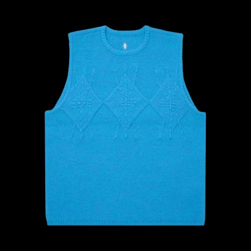 Ader Error Cable Knit Sleeveless Sweater 'Sky Blue'