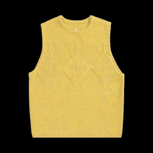 Ader Error Cable Knit Sleeveless Sweater 'Yellow'