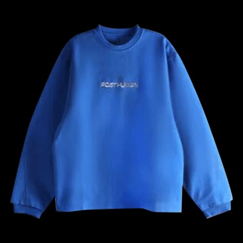 Ader Error Crew Neck Pullover Sweatshirt 'Blue'