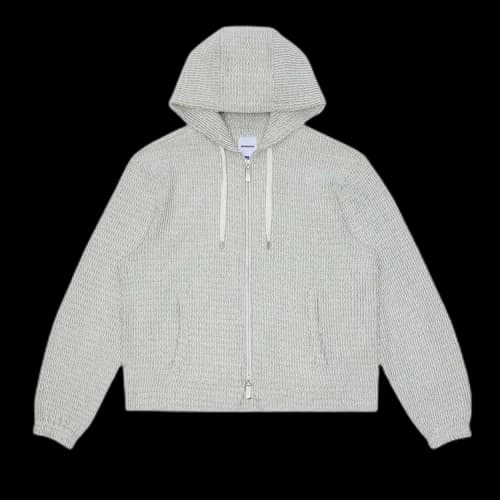 Ader Error Regular Fit Zip Hoodie 'Off White'