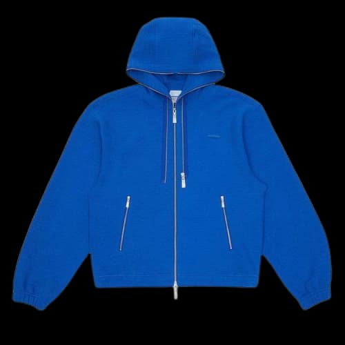 Ader Error Semi-Oversized Fit Zip Hoodie 'Blue'