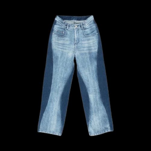 Ader Error Semi-Oversized Fit Denim Jeans 'Blue'