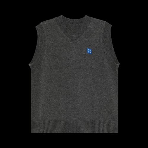 Ader Error Knitted Vest 'Charcoal'