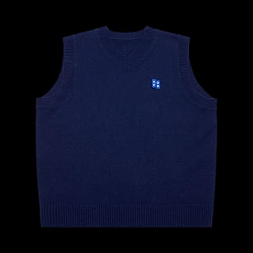 Ader Error Knitted Vest 'Navy'