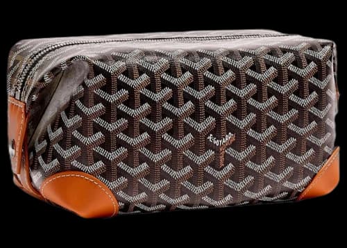Goyard Boeing 25 Toilet Bag Black/Tan