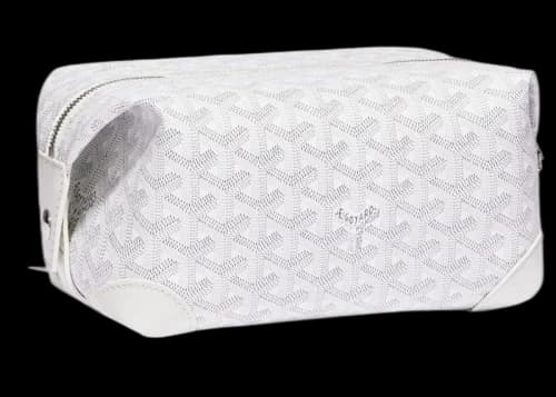 Goyard Boeing 25 Toilet Bag White