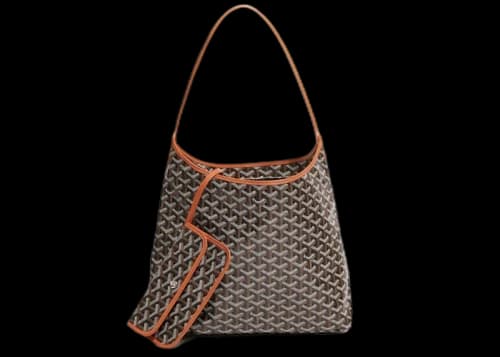 Goyard Boheme Hobo Bag Black/Tan