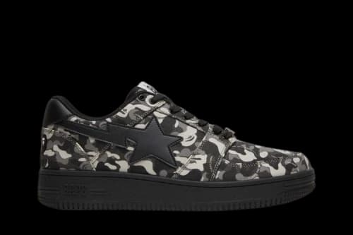 Comme des Garçons x Bapesta Low 'Black Camo'