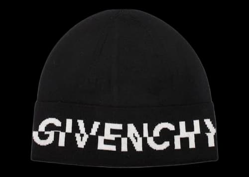 Givenchy Wool Split Logo Hat Black/White