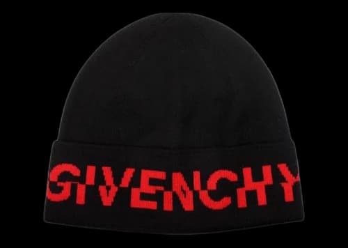 Givenchy Wool Split Logo Hat Black/Red