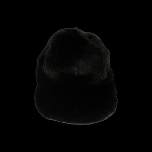 Givenchy Faux Fur Curved Baseball Cap 'Black'