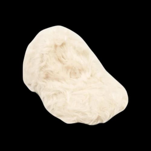 Givenchy Faux Fur Curved Baseball Cap 'White'