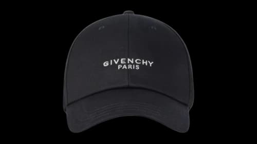 Givenchy Paris Curved Cap Black