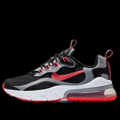 (GS) Nike Air Max 270 React 'Black Red Grey'