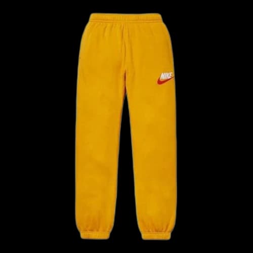 Nike x Supreme Alphabet Embroidered Casual Jogger Pants 'Yellow'