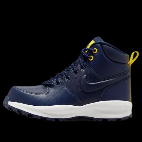 (GS) Nike Manoa LTR 'Obsidian Summit White Opti Yellow'