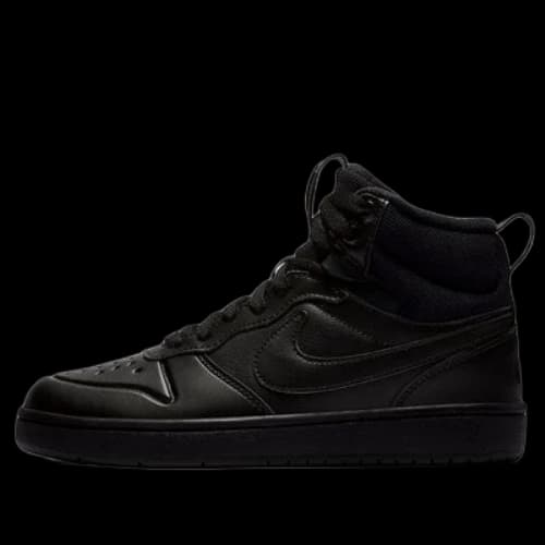 (GS) Nike Court Borough Mid 2 'Black'