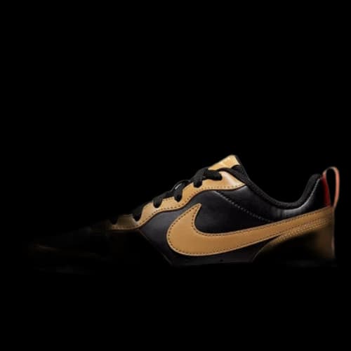 (GS) Nike Court Borough Low 2 'Black Orange White'