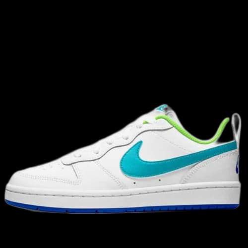 (GS) Nike Court Borough Low 2 'White Teal Blue'