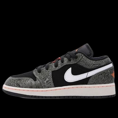 (GS) Air Jordan 1 Low Retro Low 'Camouflage Green'