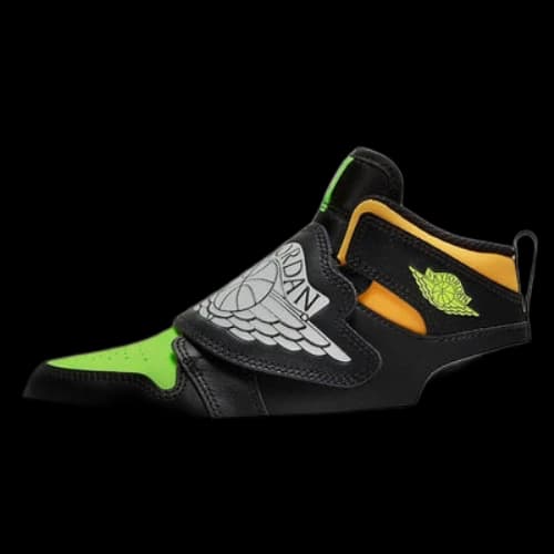 (PS) Air Jordan 1 Sky logo 'Black Green Orange'