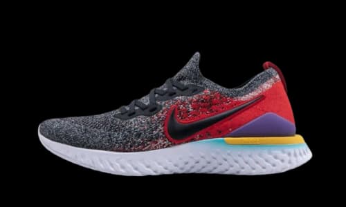 Nike Epic React Flyknit 2 Black Hyper Jade University Red