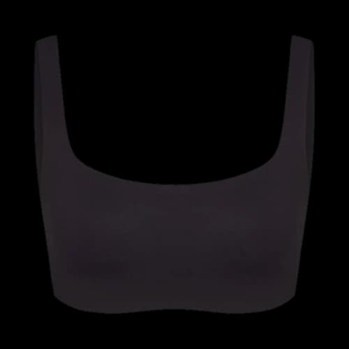NikeSKIMS Matte Scoop Neck Bra 'Obsidian'