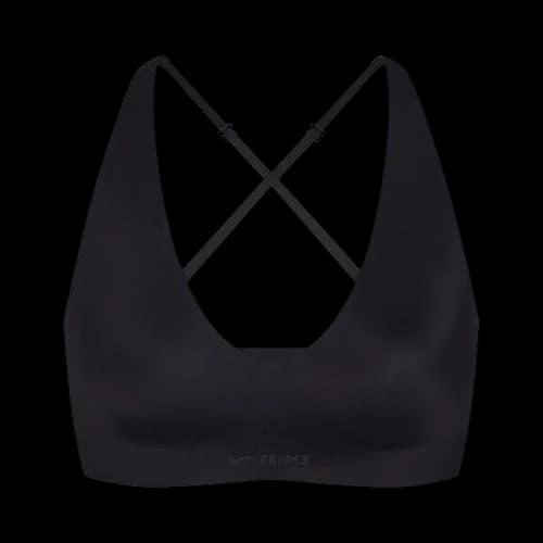 NikeSKIMS Shine V-Neck Bra 'Obsidian'