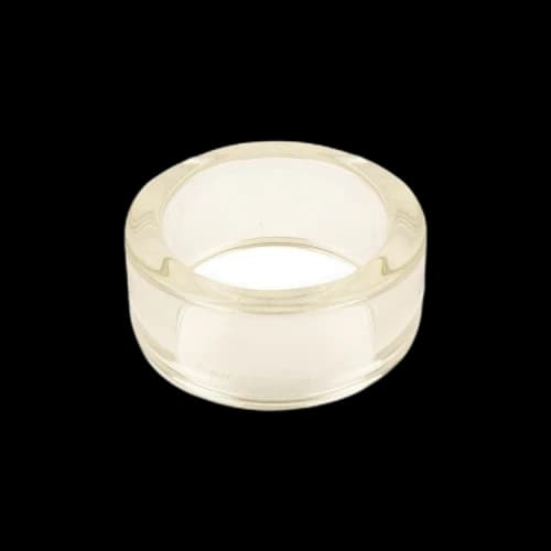 Dries Van Noten Large Transparent Bangle Bracelet 'White'