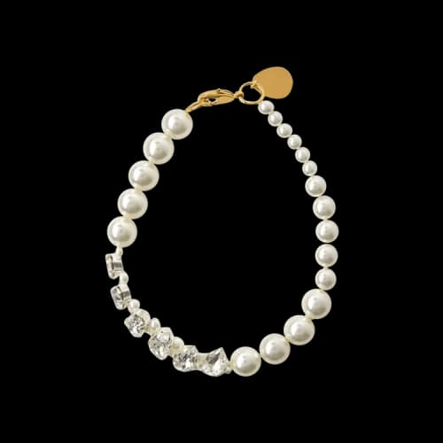 Simone Rocha Mini Pearl Flower Bracelet 'White'