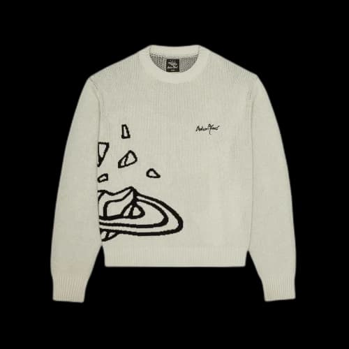 Broken Planet Knit Sweater Bone White