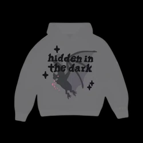 Broken Planet Hidden in the Dark Hoodie Shadow Grey