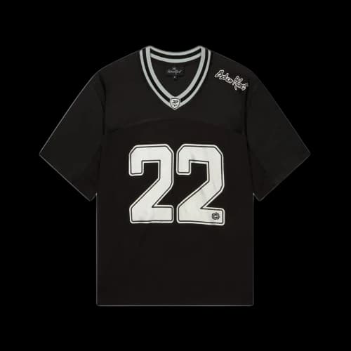 Broken Planet Black Silver Football Jersey