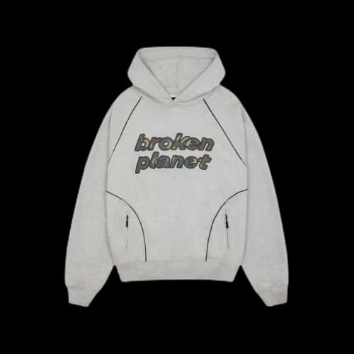 Broken Planet Performance Heather Grey Hoodie