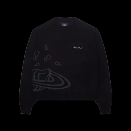 Broken Planet Market Knit Sweater Midnight Black