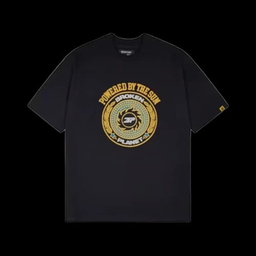 Broken Planet Crest T-shirt Midnight Black